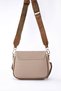 Front zippered shoulder bag, khaki - 3