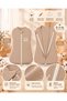 Newborn Baby Onesie—100% Cotton, Breathable Sahra Fabric, Zipper-Front Swaddle, 0–3 Months, Hospital Discharge Outfit - 7