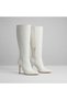 (Modal Moda) Women's Zipper Boots, WHITE