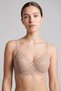 Women's Two-Piece Shaping / Sculpting Lace Bra, Nude-Dark Brown - 2