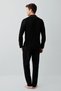 100% Cotton Men's Button-Front Long-Sleeve Pajama Set, Boxed - 4