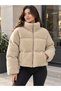WOMEN'S PLUSH MOCK NECK - ZIPPERED WINTER COAT - 2