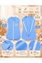 Newborn Baby Onesie—100% Cotton, Breathable Sahra Fabric, Zipper-Front Swaddle, 0–3 Months, Hospital Discharge Outfit - 6