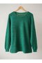 Women's Crew Neck Glittery Brioche Knit Sweater - 5