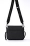 Front Zippered Shoulder Bag in Black - 3