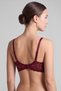 Women's Shaping / Sculpting Lace Bra, Burgundy-Black - 4