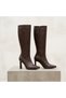 (Inna) (Width: 35 cm) Women's Casual Boots, BROWN