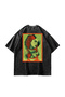 Billie Green Oversized Unisex Black T-Shirt with Back Print (Machine Washable)