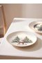 LCW HOME Assorted New Year's-Themed Porcelain Plate, 19 cm