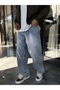 Light Blue Double-Stitched Baggy Jeans WE-3496/3497/3498 - 2
