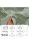 100% Cotton Pillow Cases 48 x 74 cm Sage 400 Thread Count - 5