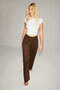 ARPET Women's Straight-Fit Non-Denim Pants, Brown Pants - 5