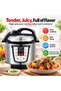 6 L electric pressure cooker Electric Pressure,1000W Slow, Rice Cooker, Yogurt, Cake Maker, Steamer and Warmer, Silver (1 year ) - 6