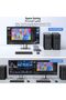 USB 3.0 KVM Switch HDMI 4K@60HZ for 2 Computers and 1 Monitor with 3*USB-A Ports, 1*USB-C Port, Compatible for Mouse, Keyboard, Hard Drive, printer, with Controller, HDMI Cables*2, USB Cables*2 - 6