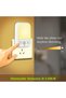 مصباح ليلي LED بمستشعر حركة (قطعتان) مع 4 أوضاع إضاءة، إضاءة دافئة بيضاء قابلة للتعديل، مناسب للغرف - 4