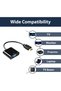 محول من HDMI إلى VGA - يدعم دقة 4K و1080p - يتيح الاتصال بأجهزة التلفزيون وأجهزة الكمبيوتر المحمولة وأجهزة الكمبيوتر. - 6