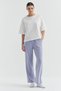 Women's Elastic Waist Sweat Bottoms with Side Stripe Detail - 2