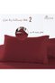 100% Cotton Pillow Cases 48 x 74 cm Rio Red 400 Thread Count - 2