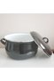 26 CM, 6-LITER ANTHRACITE ENAMELED POT FOR MILK, YOGURT, MENEMEN, AND SAUCES - 3