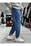 Blue Boyfriend Jeans with Ripped Pocket Details WE-2402 - 6