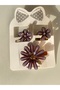 HAIR CLIP - 3-PIECE SET WITH FLOWERS - 6