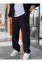 Black-Waisted, Corded Fabric, Baggy Pants MRK-2859 - 2