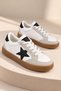 Star-Patterned Rubber Sole, Lace-Up, Casual Unisex Boys'/Girls' Kids' Sneakers - 7