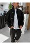 Black Gabardine Jacket with Front Hooks DF-3564 - 5