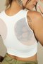 BlazeCraze Compression Sports Bra - White - 4