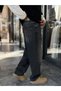 Anthracite Baggy Jeans with Embroidered Design and Stone-Washed Finish WE-3507 - 2