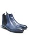 LACİ IGUANA NAVY BLUE GENUINE LEATHER MEN'S BOOTS