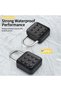 Combination Lock for Locker, 6 Digit Waterproof Smart Code Padlock, Combo Lock, Perfect for Lockers, - 4