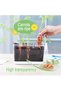 2 - Pack Rectangular Clear Self - Watering Plant Pots with Drainage Holes for Indoor Plants - 2