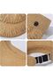 Women's Straw Sun Visor, Wide Brim Roll-up Foldable Beach Hat - 3