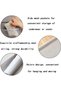 4-Tier Hanging Wardrobe Organizer with 12 Side Mesh Pockets, Grey Foldable Vertical Storage Shelf, S - 7