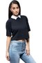 Women Collar Neck Half Sleeves Solid Boxy Loose Blouse (Moaw14Tp01) - 5