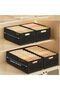Wardrobe Organiser, 1 Pack Retractable Storage Boxes, Foldable Closet Organiser, Storage Baskets, St - 5