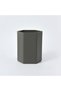 Hexagonal Desktop Organizer, Dark Gray Storage Container for Pens and Brushes, Space-Saving Office a