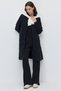 Women's Long Raincoat with a Mock Neck and Zipper