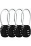 4 Pcs Combination Lock,3 Digit Combination Padlock Code Lock with Wire Rope Outdoor Waterproof Padlo