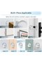 Wall Protector, 6Pcs Washable Silicon Wall Door Handle Stopper with Strong Back Adhesive, Reusable D - 4