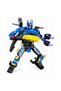 328-Piece Transformable Robot Bugatti Race Car Building Set with 2-in-1 Snap-and-Release Building Blocks - 4
