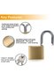 1 Pack Padlock Waterproof Solid Brass Lock 63MM - Padlock with Keys for Sheds | Storage Unit | Schoo - 2