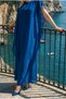 Celeste Layered Flounce Chiffon Long Formal Evening Dress - 5