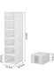 Shoe Box,6 Tiers Foldable Portable Storage Cabinet White - 2