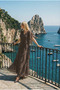 Samara Off-The-Shoulder Flounce Long Evening Dress Chiffon Invitation and Wedding Party Dress - 2
