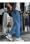 Blue Basic Stretch Fabric Boyfriend C-6467 - 3