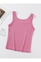 Pink Ribbed Tank Top - 2
