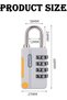 2 Pack Combination Padlock,Gym Locks,Travel Lock Alloy Combination Code Lock Padlock for Luggage Zip - 2