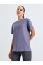 Purple Logo Back Side Reflective Detail Short Sleeve Top - 4